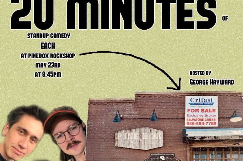 Hosting Jon Dunne, Andrew Shankland, & Sam Otter's 20 Minute Sets at Pine Box